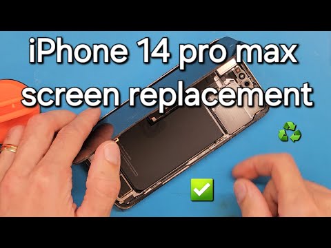 Видео: Пошаговое голосовое руководство по замене дисплея iPhone 14 Pro Max