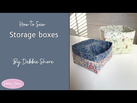 Видео: Как сшить ящик для хранения вещей от Дебби Шор