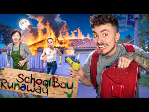 Видео: ПОДЖЕГ ДОМ ЗЛЫХ РОДИТЕЛЕЙ В SCHOOLBOY RUNAWAY В МАЙНКРАФТ!