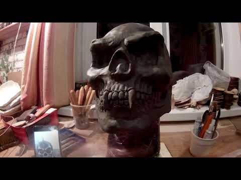 Видео: Как сделать маску черепа из папье маше