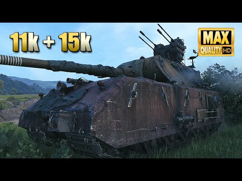 Видео: Маус: чистое доминирование с 26 тысячами урона и блока - World of Tanks