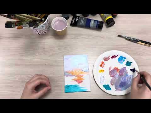 Видео: Написание картины от арт-студии Можжевельник 