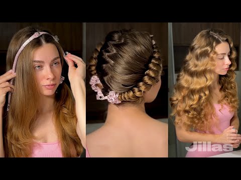 Видео: Как закручивать волосы на бигуди jillas slim compact 2.0 Результат за 1час 40минут 