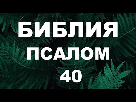 Видео: Псалтирь. ПСАЛОМ 40. [рус.]
