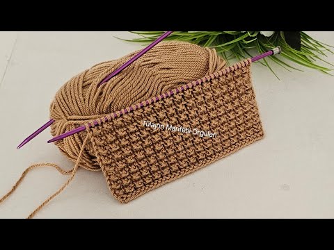 Видео: Простой узор для вязания жилета, кардигана, свитера и шарфа спицами в две спицы