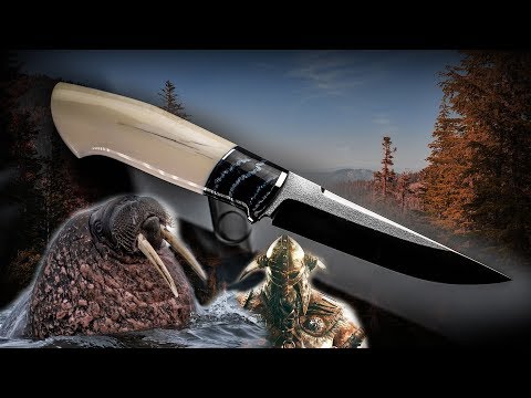 Видео: Scandinavian Knives, рукоять из бивня моржа