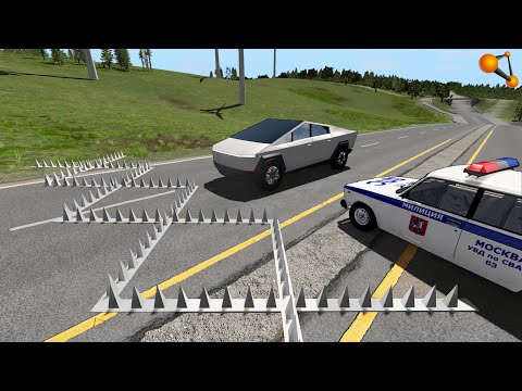 Видео: ПОЗОР ТЕСЛЫ КИБЕРТРАК! ОТОРВАЛО КОЛЕСА НА БОЛЬШОЙ СКОРОСТИ | BeamNG.drive