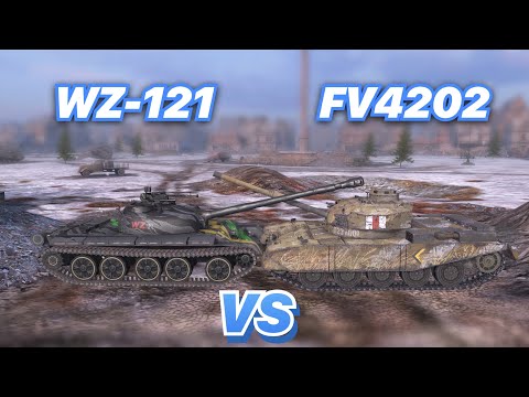Видео: НА ЗАБИВ#72 | Уникальные СТ с большим УРОНОМ и КРАСИВЫМИ КАМО | WZ-121 vs FV4202 | WoT Blitz