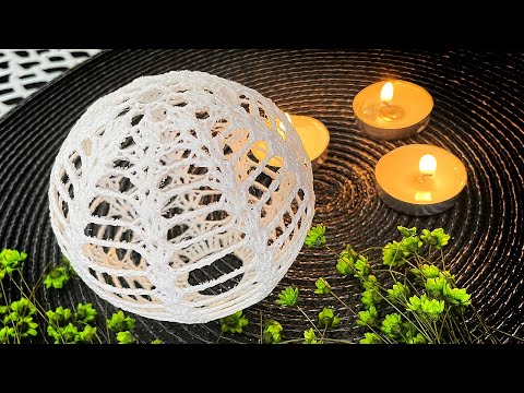 Видео: Шар новогодний крючком