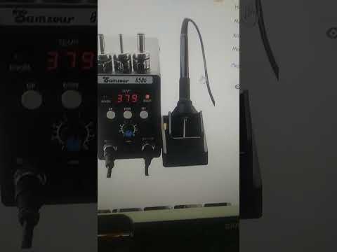 Видео: Паяльная станция Sumsour sliver 8586, керамический нагреватель,700 W