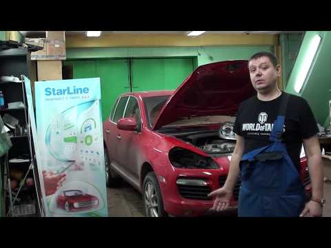 Видео: Porsche Cayenne Порше Кайен  авторская защита фар от кражи