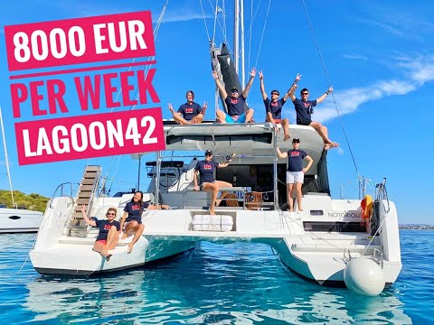 Видео: LAGOON42 Greece  Греция   сколько стоит неделя на катамаране Lagoon 42?  Hydra, Moni, Alimos Marina