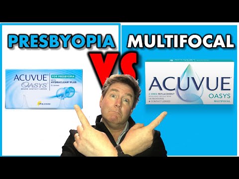 Видео: ACUVUE OASYS MULTIFOCAL против ACUVUE OASYS при пресбиопии: обзоры офтальмологов и оптометристов ...
