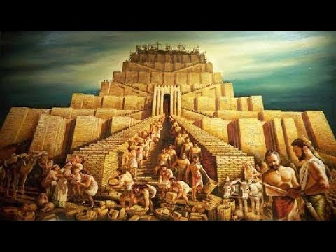 Видео: Вавилонская башня. Происхождение языков.