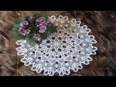 Видео: АЖУРНАЯ САЛФЕТКА ЛИСТОЧКИ КРЮЧКОМ. ЧАСТЬ 1