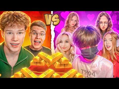 Видео: Я и ДЖЕНТ против ДЕВУШЕК на 100к Голды в Standoff 2!😂 Кто Кого?🥵