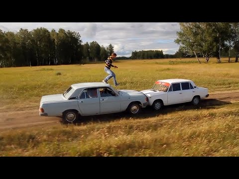 Видео: Жигули против Волги. Погоня из фильма.