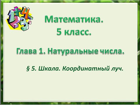 Видео: математика 5 класс  Глава 1  Шкала  Координатный луч