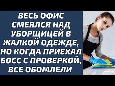 Видео: Весь офис смеялся над уборщицей… Пока не узнал, кто она на самом деле 💔