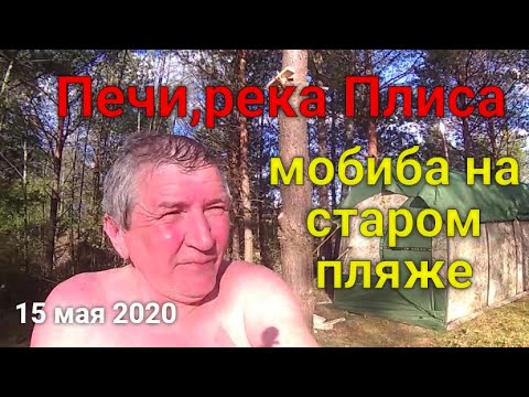 Видео: Беларусь, Печи ,река Плиса.  Я с Мобибой пробил дорогу на старый пляж !