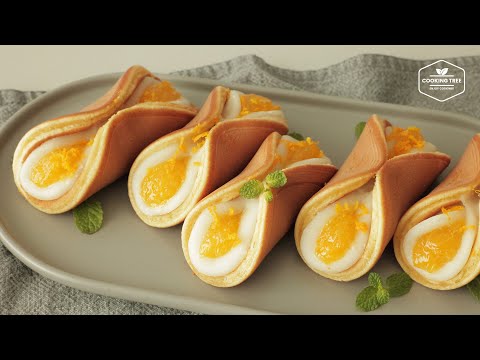 Видео: Оранжевый клейкий рисовый блинчик | Рецепт Моти Дораяки