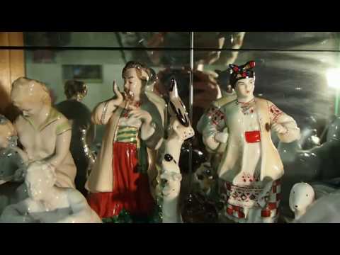 Видео: Коллекция фарфоровых собак и не только