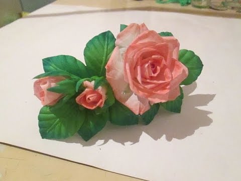 Видео: DIY / Роза из ткани / "Летний вечер" ( 1 часть) / Цветы из ткани / fabric flowers with his own hands