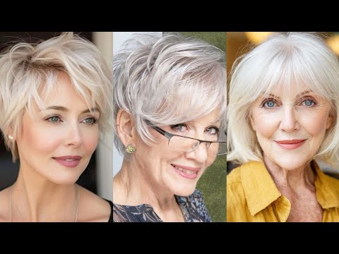 Видео: Стрижка для женщин 50+, 60+ и 70+ — женская стрижка