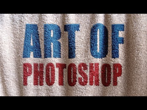 Видео: Наложение текста на ткань в фотошопе Уроки отArt of photoshop