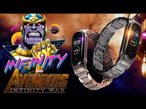 Видео: Thanos - Невероятный Металлический Ремешок для Mi Band 3/4 | СотаХата