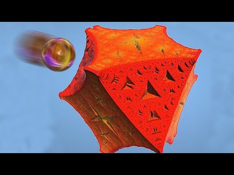 Видео: Фракталы и шары // Marble Marcher