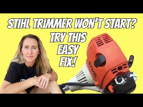 Видео: Триммер Stihl не заводится или не работает? Как отрегулировать клапаны на Stihl 4 Mix. Видео о ре...