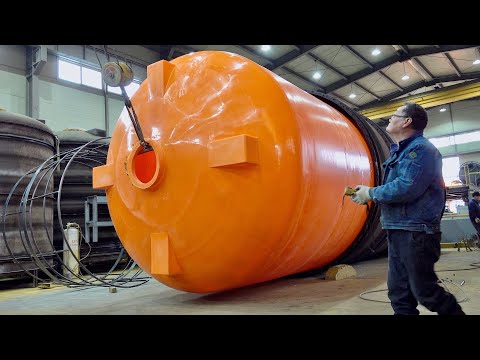 Видео: Процесс изготовления гигантского резервуара для хранения воды