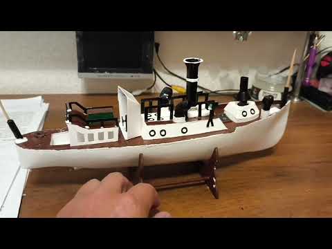 Видео: Модель таможенного катера 19век