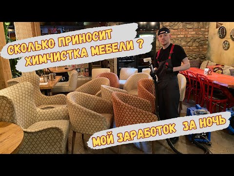 Видео: Мой заработок за ночь как частный мастер. Химчистка мебели и мытье окон. Химчистка дивана.