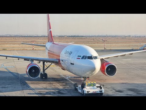 Видео: Airbus A300 а/к Qeshm Airlines | Рейс Тегеран — Стамбул