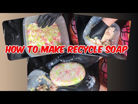 Видео: HOW TO MAKE A RECYCLE SOAP/english sub/КАК СДЕЛАТЬ ЗАЛИПУШКУ ИЗ ОСТАТКОВ МЫЛА