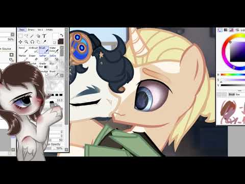Видео: ~Speedpaint~пони обработка~заказ~!!Ч.О!!~