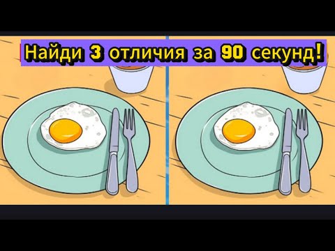 Видео: Найди 3 отличия за 90 секунд!