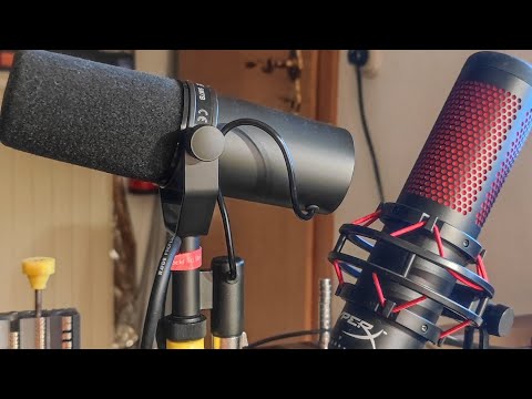 Видео: Shure SM7B VS HyperX Quadcast обзор и сравнение