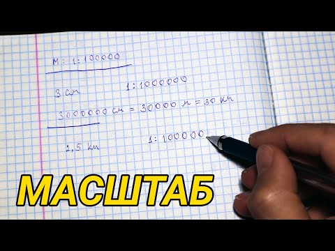 Видео: Масштаб - задачи и примеры. Математика 6 класс