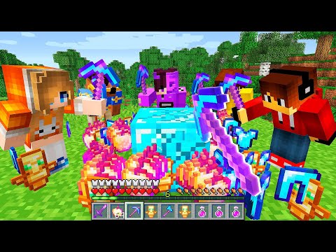 Видео: Майнкрафт, но 7 Ютуберов Выживают с УМНОЖЕННЫМ ДРОПОМ !