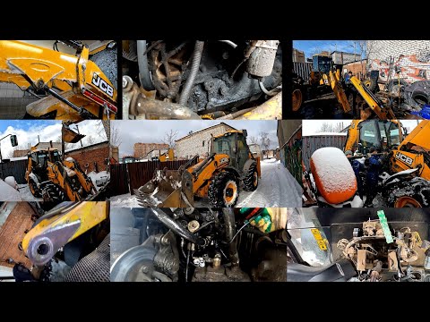 Видео: Видео процесс ремонта экскаватора погрузчика JCB 3CX за 2 недели!