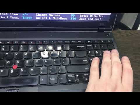 Видео: Как зайти и настроить BIOS ноутбука Lenovo ThinkPad Edge E520 для установки WINDOWS 7,8,10 с флешки.