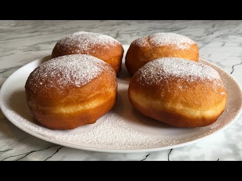 Видео: Пончики с Повидлом / Берлинеры / Donuts With Jam / Пошаговый Рецепт(Очень Вкусно)