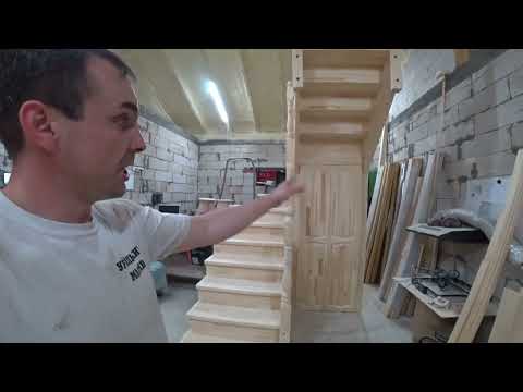 Видео: Деревянная лестница в г.Когалым на заказ.