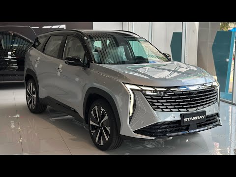 Видео: Новый Geely Starray (2025) — роскошный внедорожник | Серебристый цвет