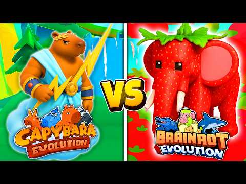 Видео: CAPYBARA против BRAINROT Evolution ГОНКА МАКСИМАЛЬНОГО УРОВНЯ!