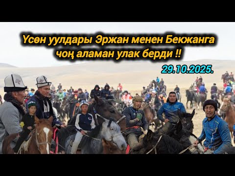 Видео: Үсөн уулдары Эржан мнен Бекжанга берген чоң аламан улагы.29.10.2025.