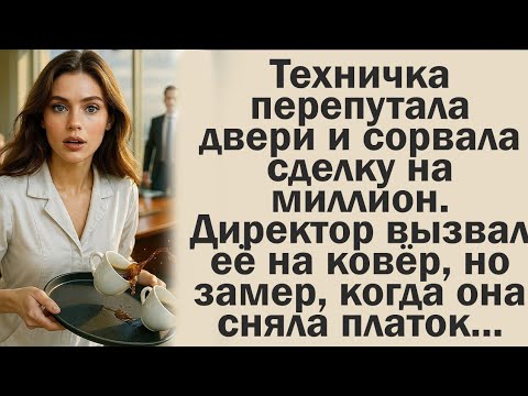 Видео: Техничка перепутала двери и сорвала сделку на миллион. Директор вызвал её на ковёр, но замер, когда